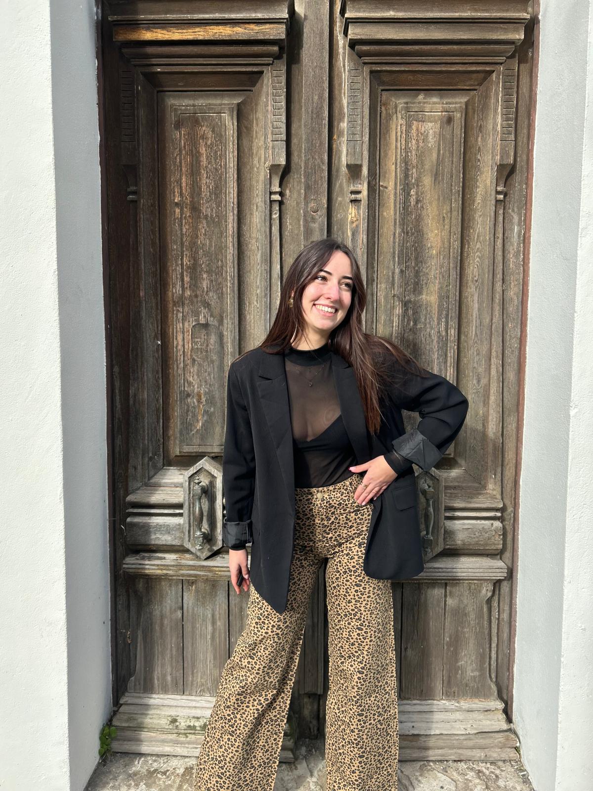 💚🐆 Pantalon "Livia" – Wild & Chic