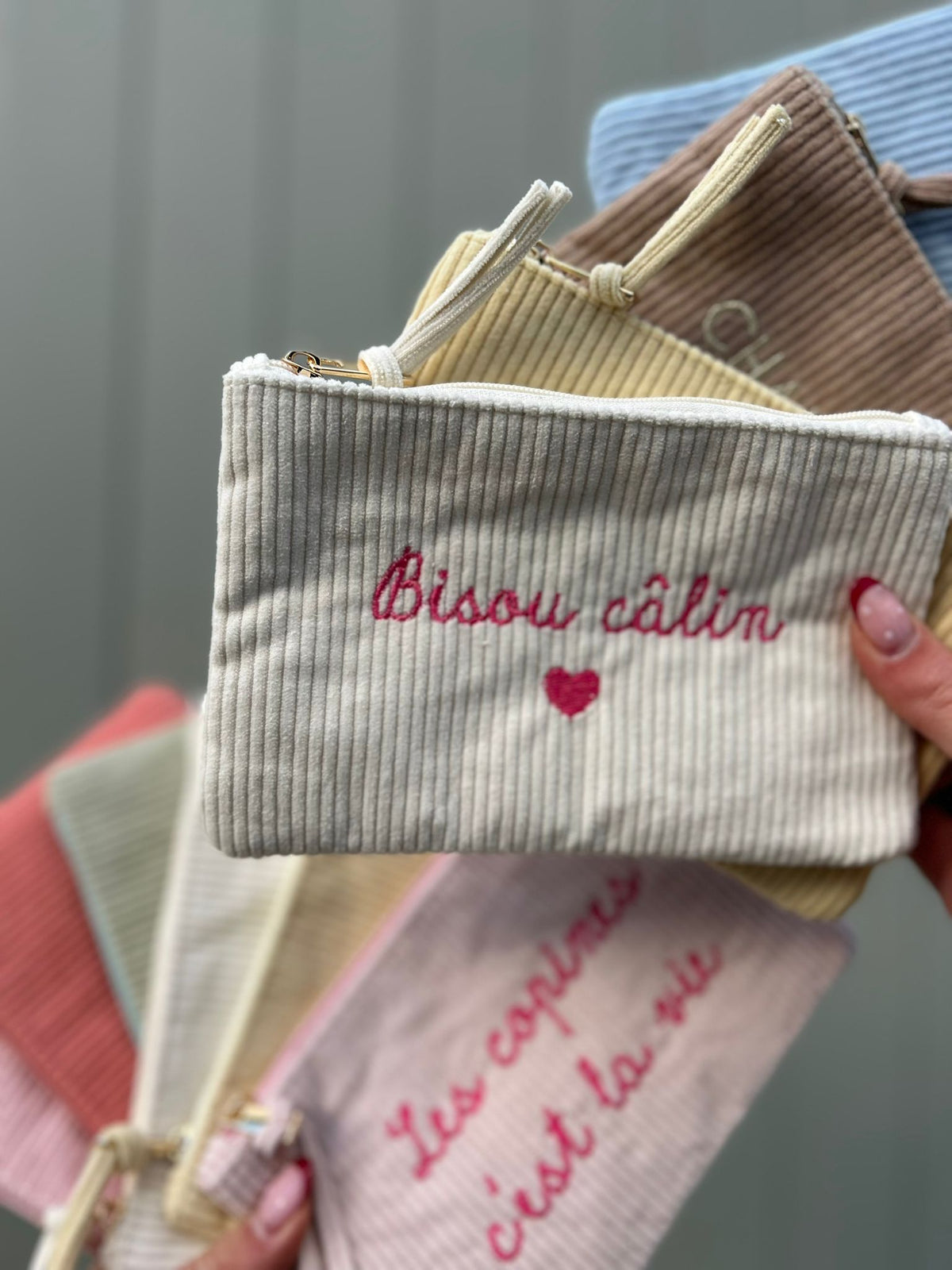 💌 Pochette Velours – Messages doux & fun
