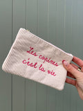 💌 Pochette Velours – Messages doux & fun