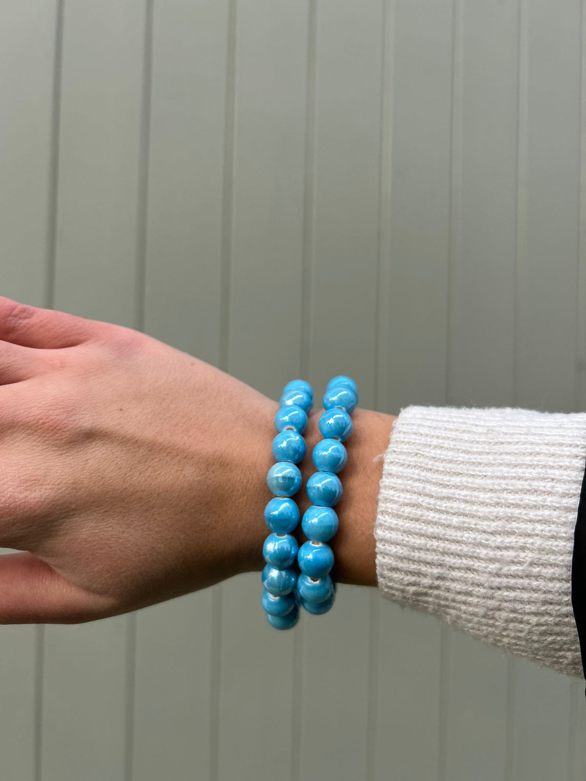🌈 Bracelet Perlé Élastique – Couleurs Arc-en-Ciel & Bonne Humeur