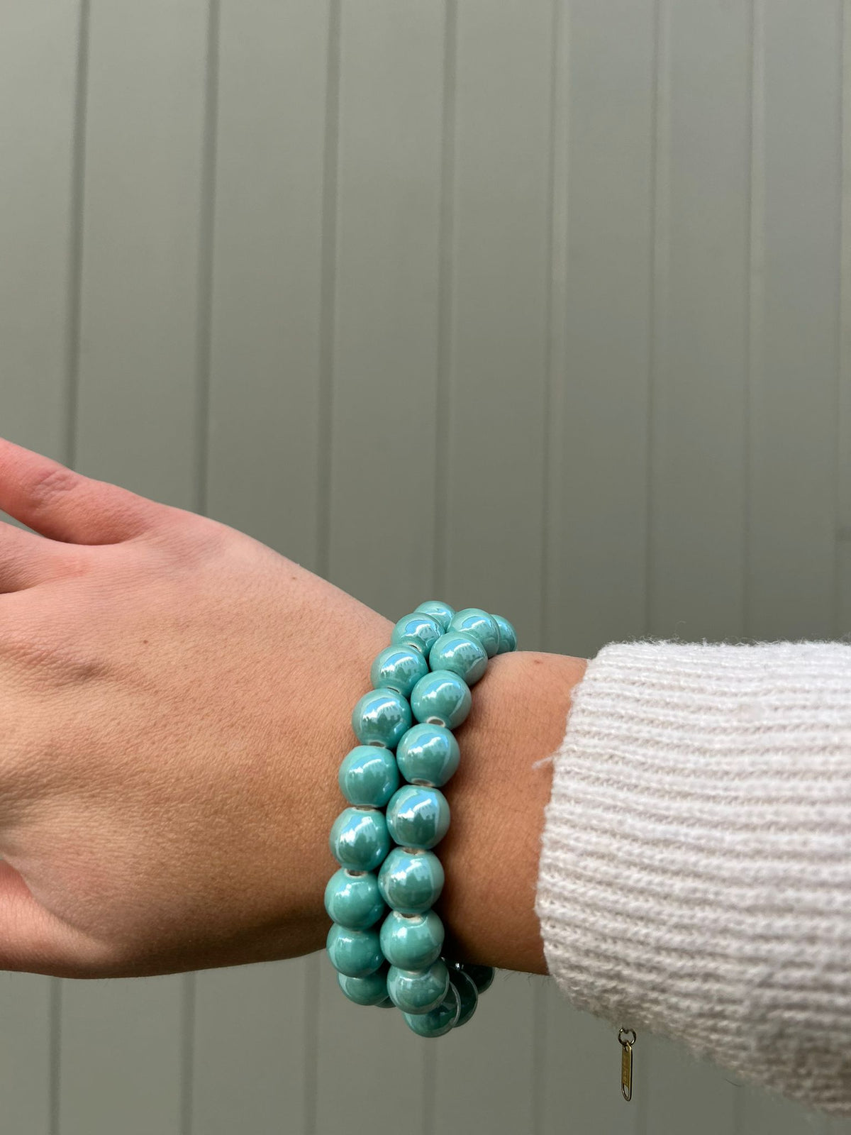 🌈 Bracelet Perlé Élastique – Couleurs Arc-en-Ciel & Bonne Humeur