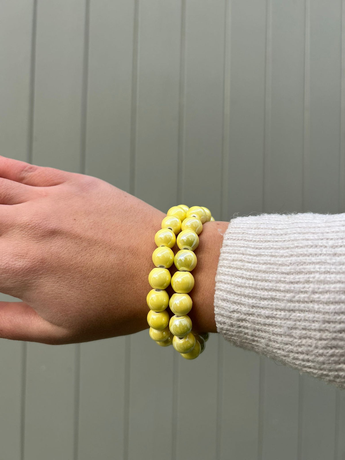🌈 Bracelet Perlé Élastique – Couleurs Arc-en-Ciel & Bonne Humeur