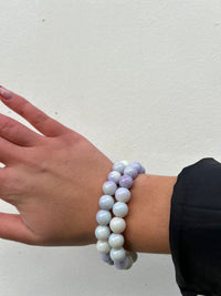 💗 Bracelet Perlé Élastique – Déclinaisons Rose & Lilas