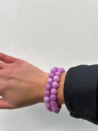 💗 Bracelet Perlé Élastique – Déclinaisons Rose & Lilas