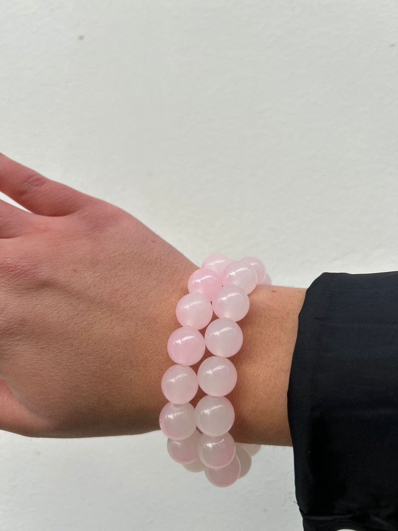 💗 Bracelet Perlé Élastique – Déclinaisons Rose & Lilas