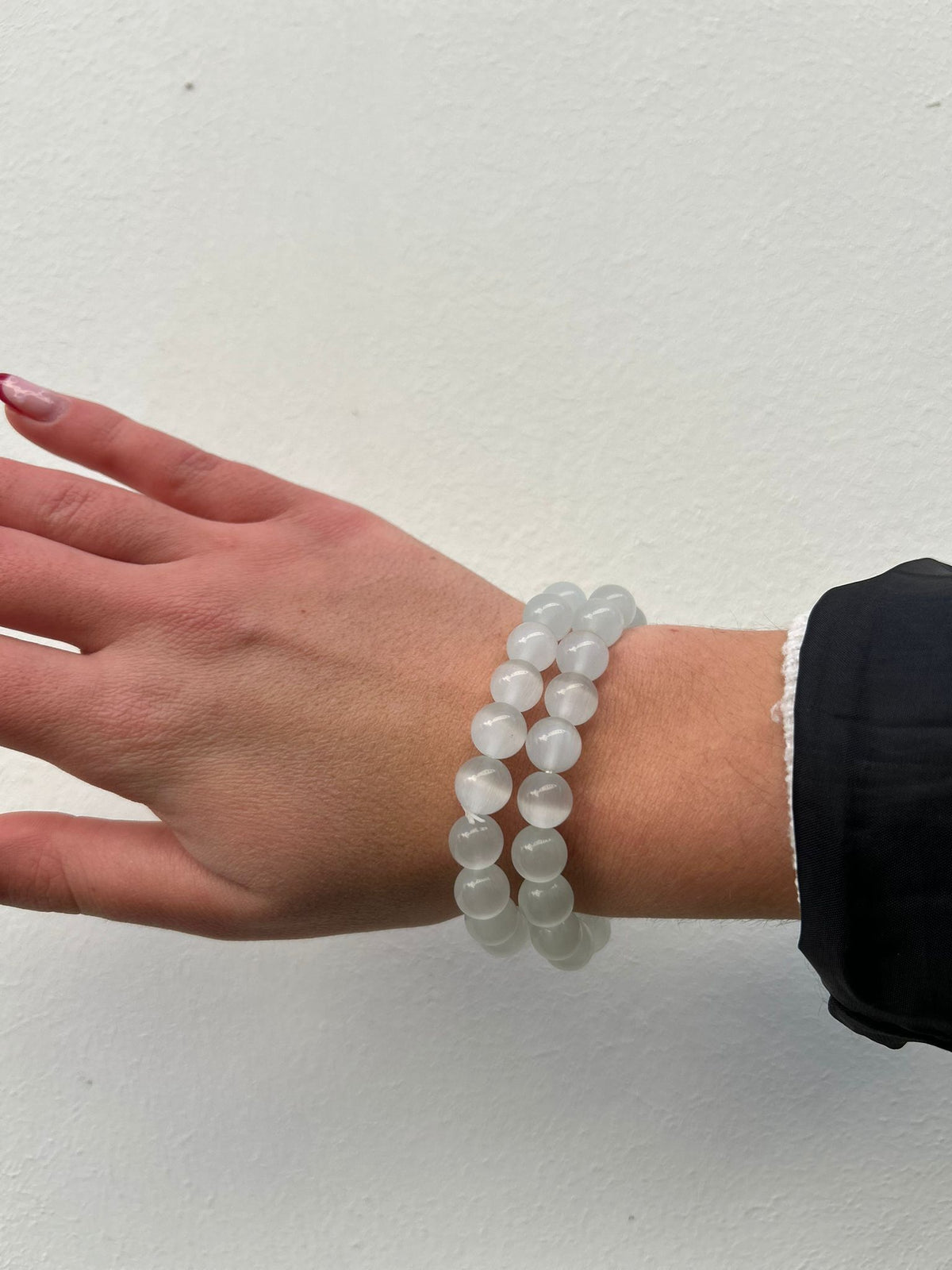 💗 Bracelet Perlé Élastique – Déclinaisons Rose & Lilas