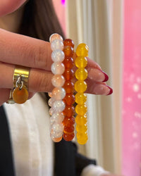 ☀️ Bracelet Énergie & Lumière – Perles effet pierre