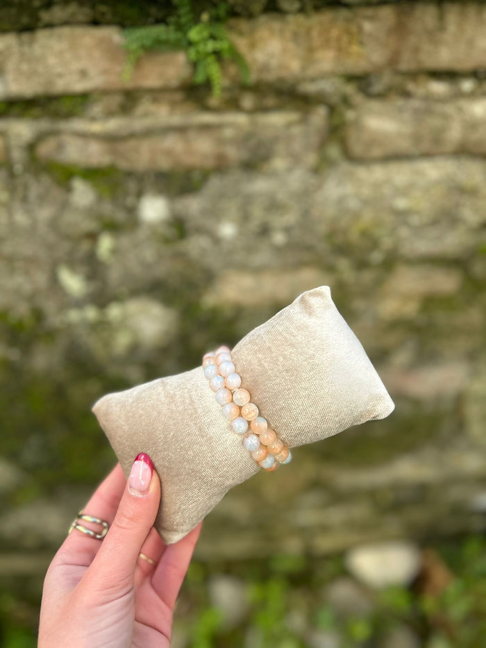 ☀️ Bracelet Énergie & Lumière – Perles effet pierre