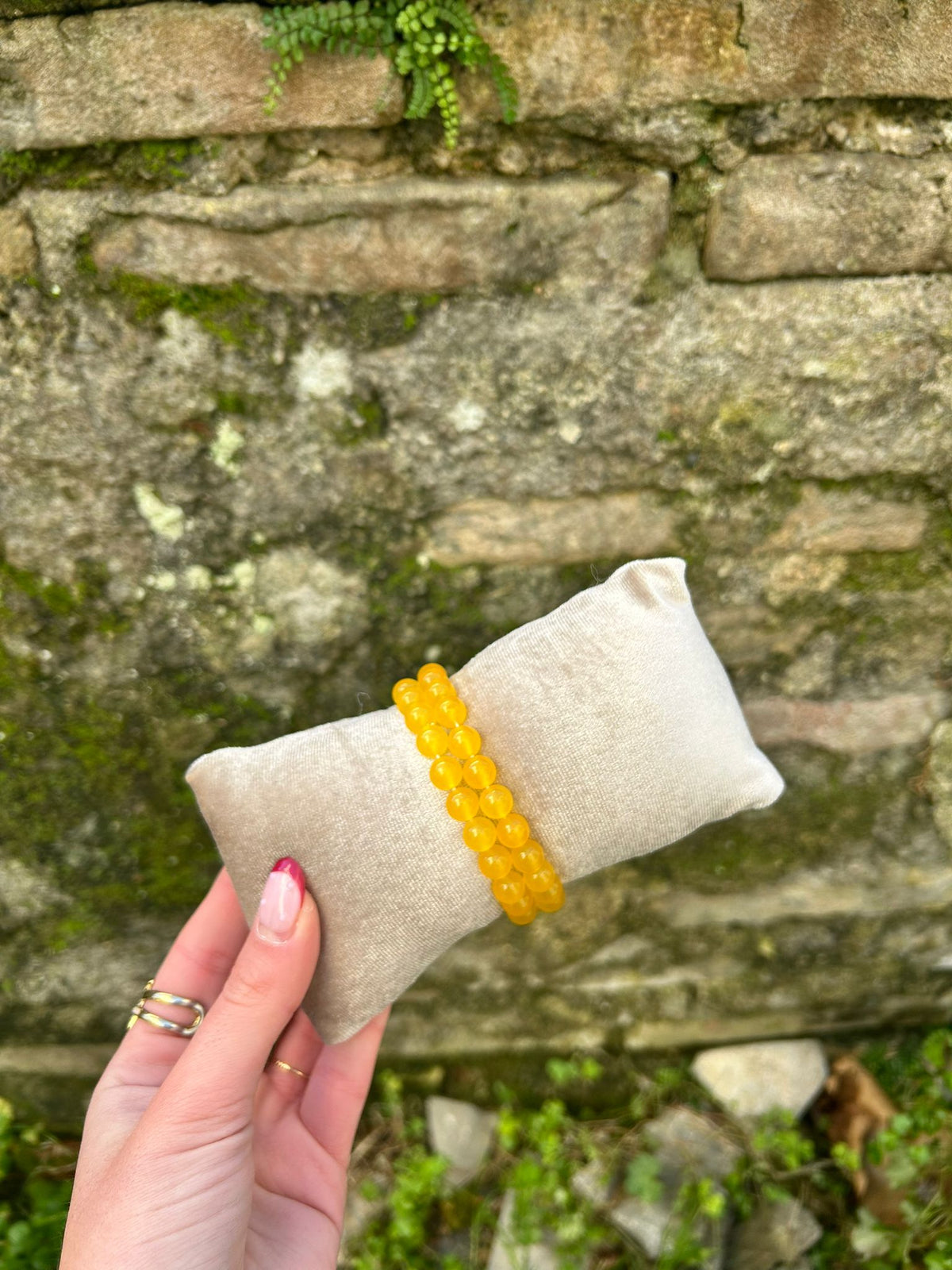 ☀️ Bracelet Énergie & Lumière – Perles effet pierre