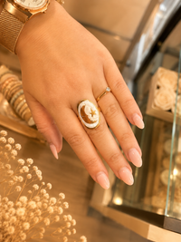 Bague Dorée Réglable – Acier Inoxydable Plaqué Or 18K