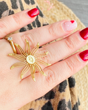 Bague Soleil en Acier Inoxydable - Un Brin de Rock et de Style !