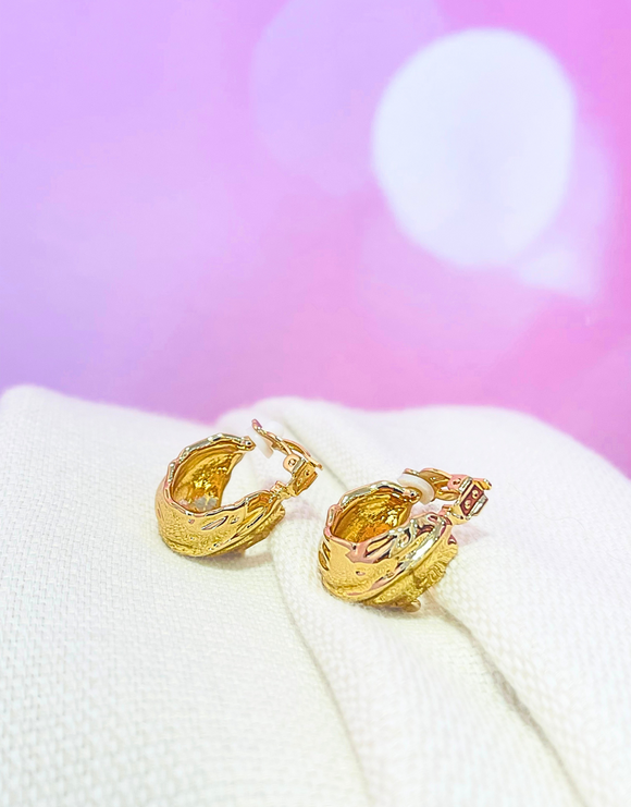 boucles d'oreilles clip acier chic