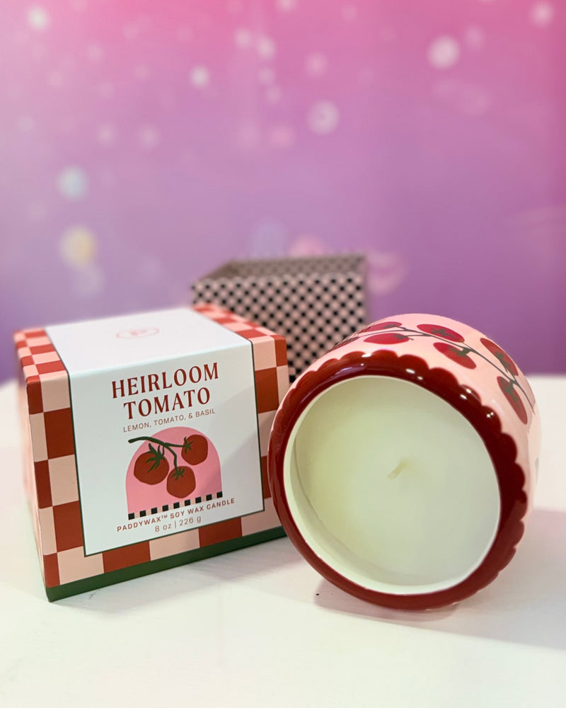 🕯️ Bougie A Dopo – Tomato Vine en Céramique – Parfum Heirloom Tomato (226g)