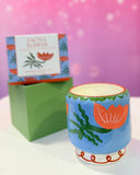 🕯️ Bougie PADDYWAX – Flower Ceramic Candle – Cactus Flower