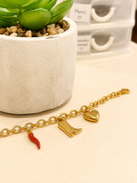 Bracelet Breloques Doré – Édition Été Bohème | Modadom ✨
