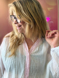 💗 Blouse - Vichy - Coton - Rose