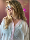 💗 Blouse - Vichy - Coton - Rose