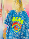 Chemise longue bleue - Ibiza