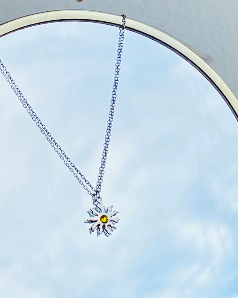 Collier - eguzkilore - acier inoxydable