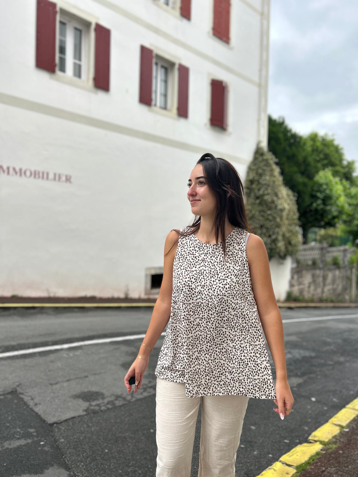 Haut Léopard Taille Unique – Fluide & Ultra-Confortable
