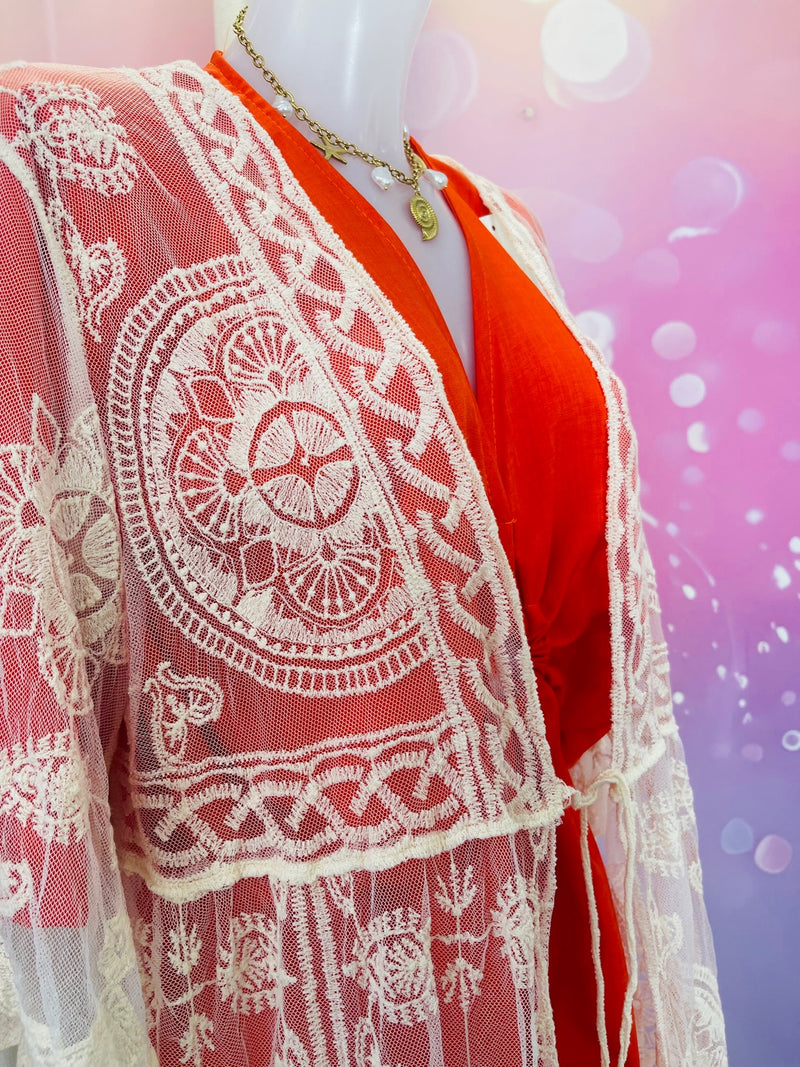 Kimono dentelle bohème – L'élégance légère au quotidien