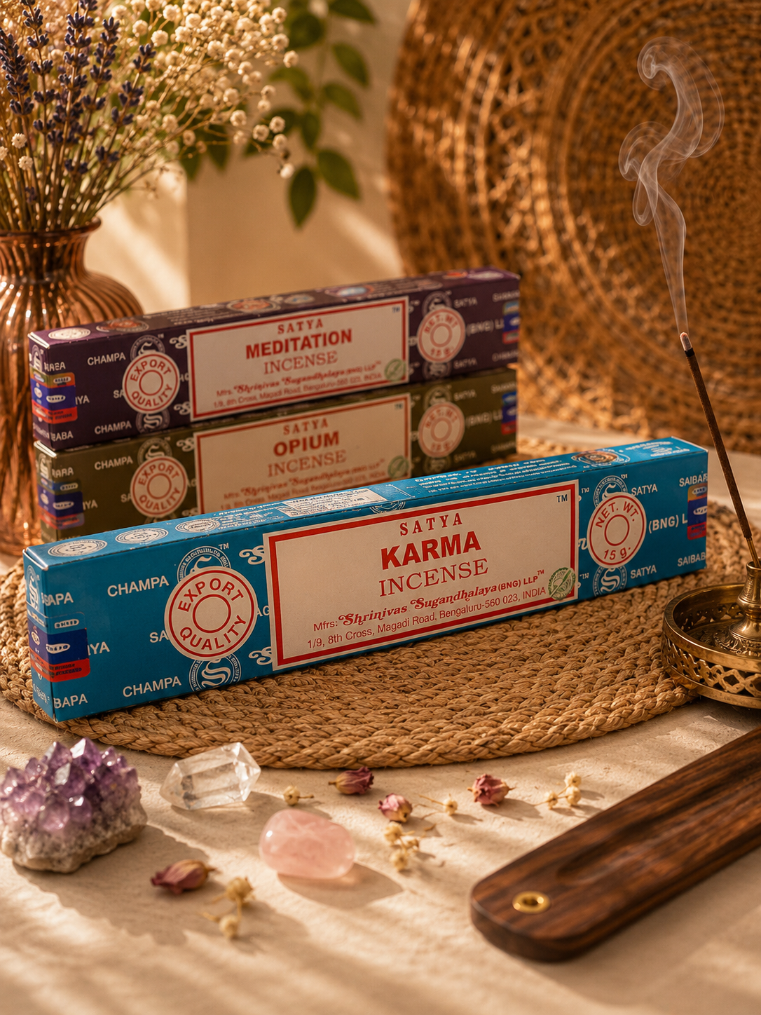 Encens Satya Spirituel 15g – Collection Énergies & Méditation