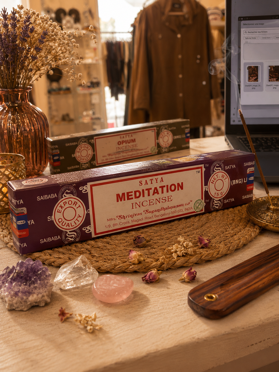 Encens Satya Spirituel 15g – Collection Énergies & Méditation