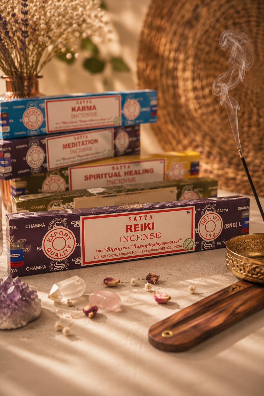 Encens Satya Spirituel 15g – Collection Énergies & Méditation
