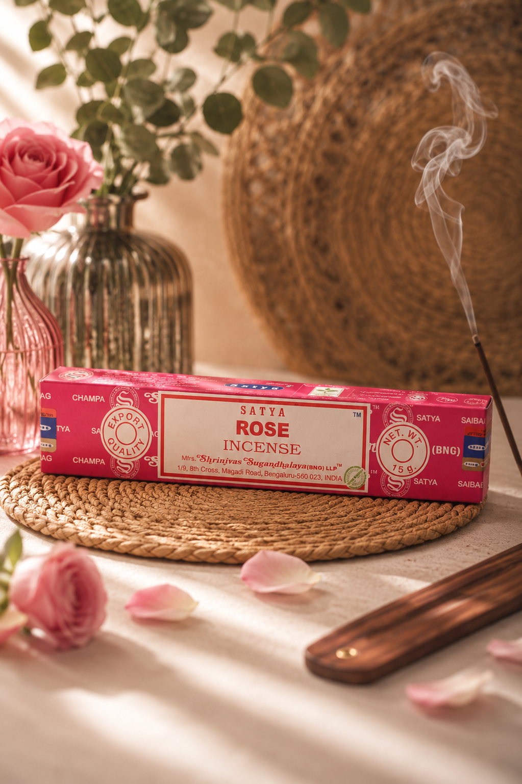 Encens Satya Naturel 15g – Bâtonnets d'Encens Artisanaux