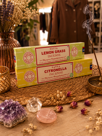 Encens Satya Naturel 15g – Lemon Grass & Citronella | Fraîcheur & Purification
