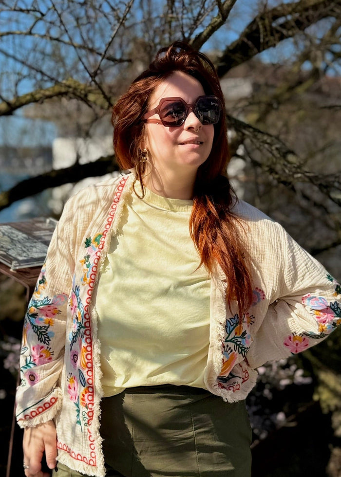 Gilet Brodé Coloré