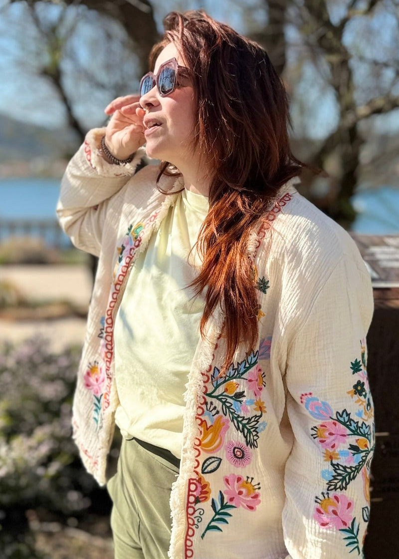 Gilet Brodé Coloré