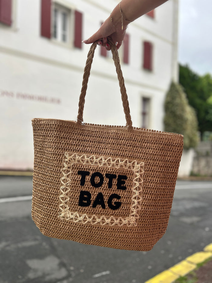 Tote Bag Raffia Tressé – Léger & Tendance