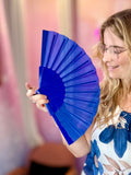💙 Kit Fête Basque "Tout Bleu" – Foulard + Éventail assorti