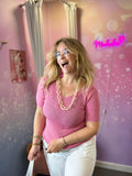 💖 T-shirt Étoilé rose – Brille sans en faire trop ✨