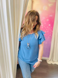 ✨ Top volanté – Élégance & confort – 5 coloris chics