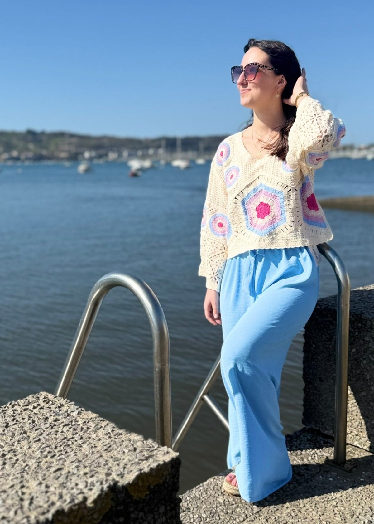 Pantalon Fluide Bleu