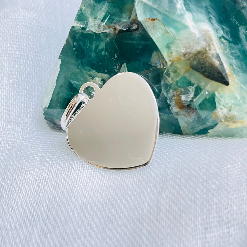 Pendentif cœur   Argent 925 personnalisable