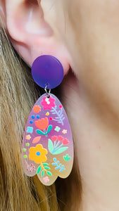 Boucles d’oreilles en acier . Co. color!