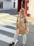🌿 PARKA IMPERMÉABLE EFFET GOMME DOREE