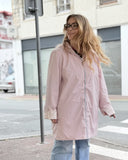 🌸 PARKA IMPERMÉABLE RÉVERSIBLE ROSE & ROSE MÉTALLISÉ