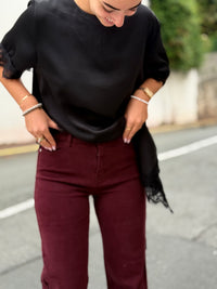 Jean bordeaux femme | XS au XL – Modadom