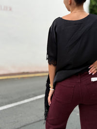 Jean bordeaux femme | XS au XL – Modadom