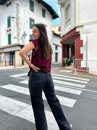Jean Noir Délavé Femme | Poches | Du XS au XL | 68% Coton | Modadom