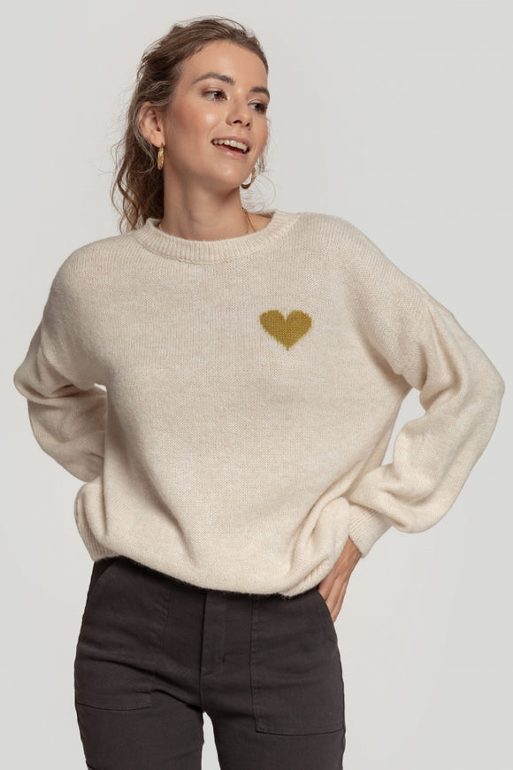 Pull - love - Beige - Taille L