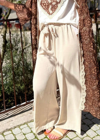 Long Gilet Bohème Chocolat