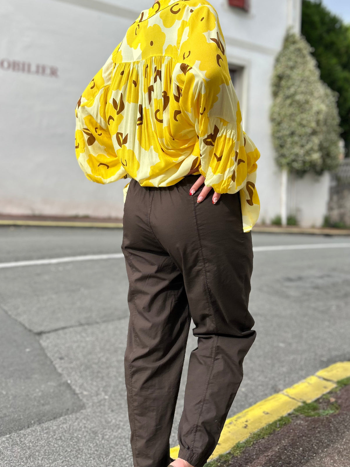 pantalon ballon chocolat été 2026 