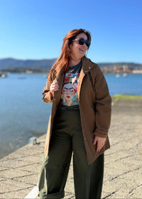 Pantalon Barrel Kaki