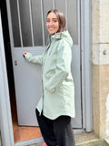 🌿 Parka imperméable - vert sauge