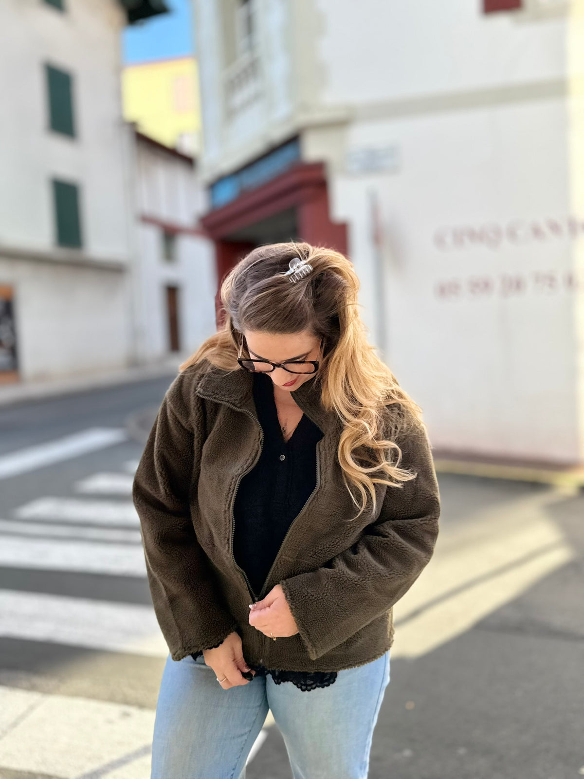 🧡🧸 Polaire Erica – Douceur & Style en Kaki